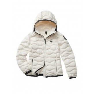 PLUMIFERO ONDAS BLAUER CAMELIA BLANCO - 