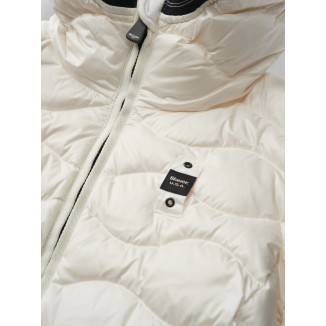 PLUMIFERO ONDAS BLAUER CAMELIA BLANCO