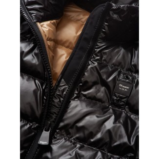 BLAUER PIUMINO IN NYLON DA DONNA CAMILA NERO