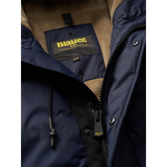 PLUMÍFERO LARGO BLAUER CON INTERIOR DE PIEL BUTLER