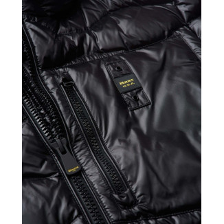 PIUMINO WAVE BLAUER NERO CON ONDE