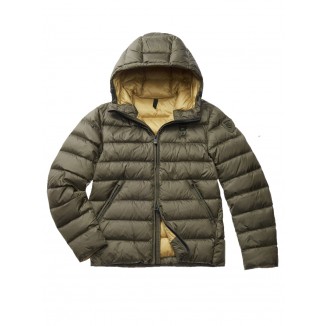 BLAUER ACTON PIUMINO VERDE CON CAPPUCCIO - 