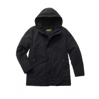 PARKA BLAUER NEOPRENE CON CAPUCCIO EXTRAIBILE CHESTER NERO -