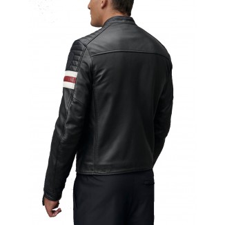 CAZADORA BIKER DE PIEL BLAUER AKRON - 