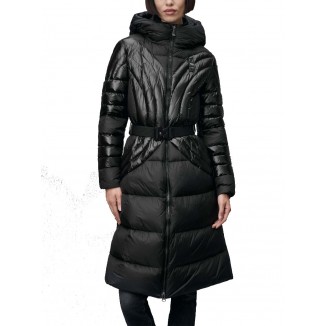 CAPPOTTO LUNGO CON CINTURA QUINCY NERO