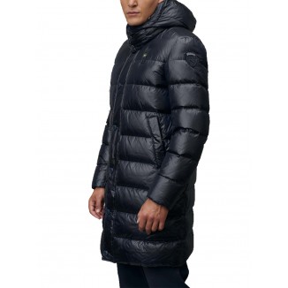 PIUMINO LUNGO CON CAPPUCCIO REMOVIBILE CARVER BLU