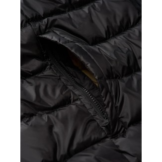 CHALECO BLAUER CON CAPUCHA ARDEN COLOR NEGRO - 