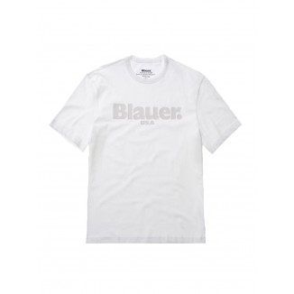 T-SHIRT GIROCOLLO BLAUER BOURNE - 