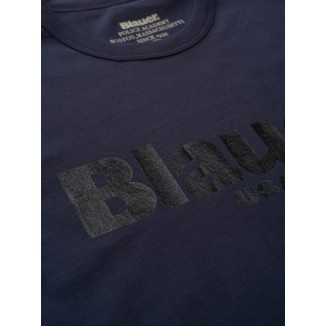 CAMISETA AZUL MARINO BLAUER CUELLO REDONDO BOURNE - 