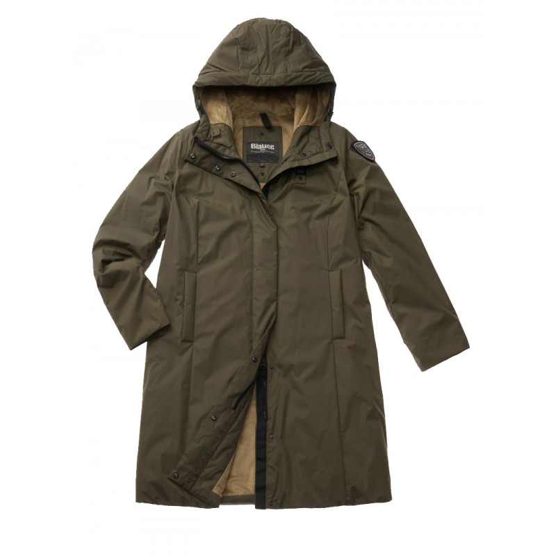 TRENCH BLAUER CON INTERIOR DE PIEL ECO FAY NEGRA - TRENCH BLAUER CON INTERIOR DE PIEL ECO FAY NEGRA -