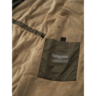 TRENCH BLAUER CON INTERIOR DE PIEL ECO FAY NEGRA - 
