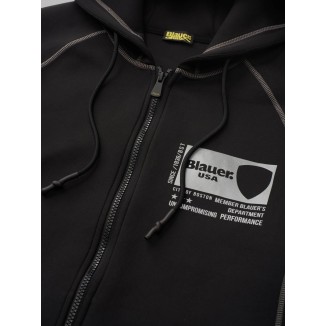 SUDADERA NEOPRENO CON CAPUCHA BLAUER NEGRO - 
