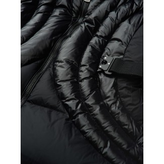 CAPPOTTO LUNGO CON CINTURA QUINCY NERO - 
