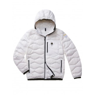 PIUMINO WAVE BLAUER BIANCO - 