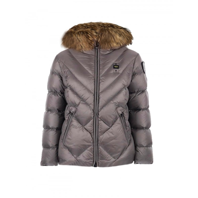 PIUMINO CON CAPPUCCIO GRIGIO COURTNEY - 