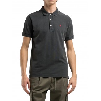 POLO IN PIQUE DI COTONE REPLAY COLORE NERO - 