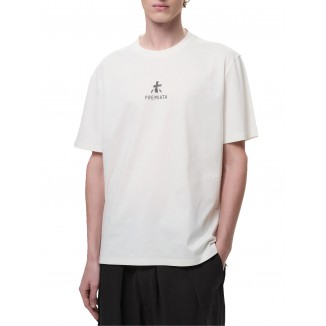 T-SHIRT PREMIATA BIANCA LOGO FRONTALE - 