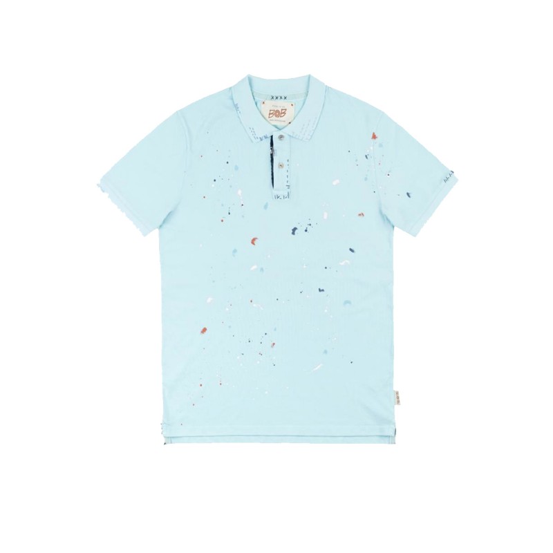 POLO IN PIQUE DI COTONE BOB COLORE GIALLO - 