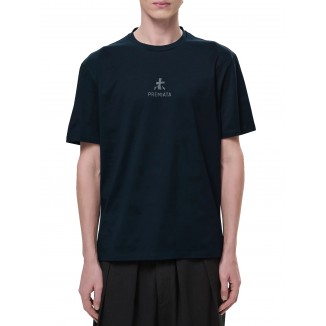 T-SHIRT PREMIATA BLU NAVY LOGO FRONTALE - 