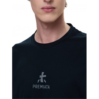 T-SHIRT PREMIATA BLU NAVY LOGO FRONTALE