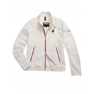 GIACCA BIKER BLAUER CON CERNIERA THAYER - 