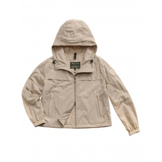 GIACCA BEIGE BLAUER CON CAPPUCCIO BURRAGE - 