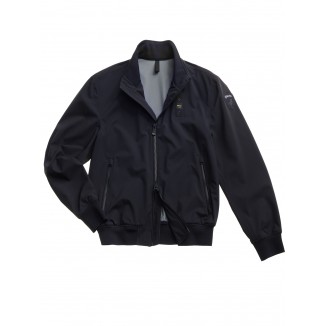 CHAQUETA BLAUER BOMBER CON CINTA ANSON COLOR AZUL MARINO - 