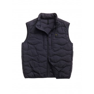 GILET VINCENT BLAUER EFFETTO STROPICCIATO - 