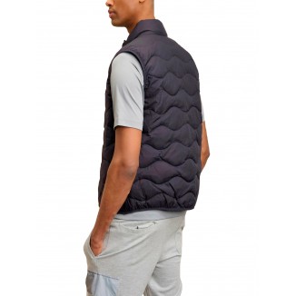 GILET VINCENT BLAUER NAVY EFFETTO STROPICCIATO