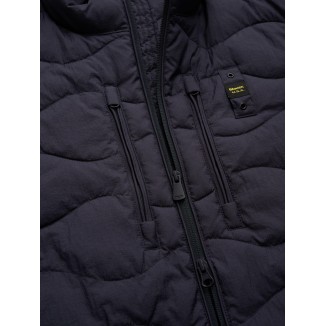 CHALECO BLAUER AZUL MARINO EFECTO ARRUGADO VINCENT - 
