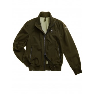 CHAQUETA BLAUER BOMBER CON CINTA ANSON COLOR AZUL MARINO - 