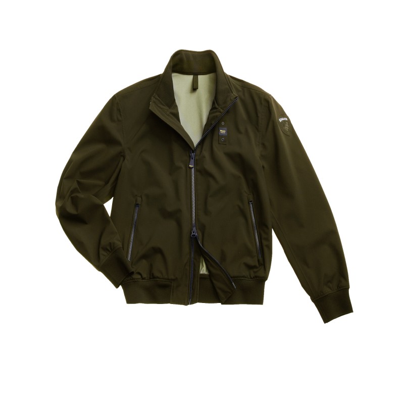 CHAQUETA BLAUER BOMBER CON CINTA ANSON COLOR AZUL MARINO - 