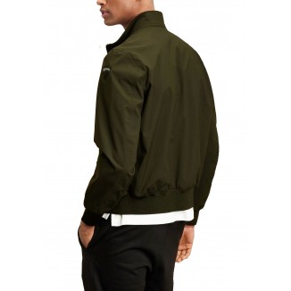 CHAQUETA BLAUER BOMBER DE NEOPRENO VERDE CON CINTA ANSON - 