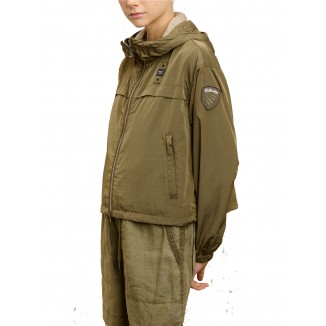CHAQUETA BLAUER VERDE CON CAPUCHA BURRAGE - 