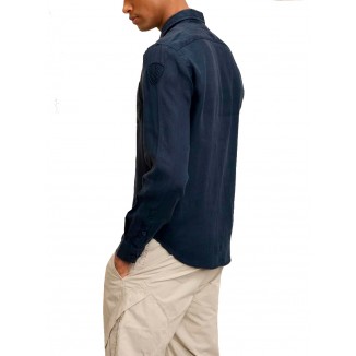 CAMICIA BLAUER TINTA IN CAPO SWAN IN BLU