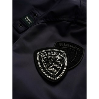 BOMBER BLAUER AZUL MARINO DE NYLON Y NEOPRENO LAURIE