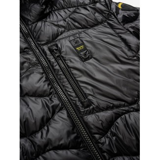 PIUMINO LEGGERO WAVE BLAUER NERO CON ONDE - 