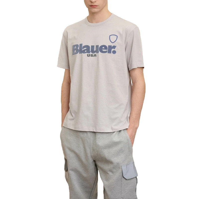 T-SHIRT BLAUER CON STAMPA SUL RETRO DANVILLE - 