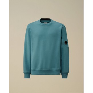 SUDADERA C.P. COMPANY DIAGONAL RAISED LENS AZUL