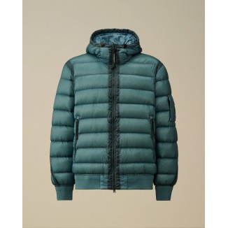 PLUMIFERO C.P COMPANY SHELL HOODED AZUL OCEANO