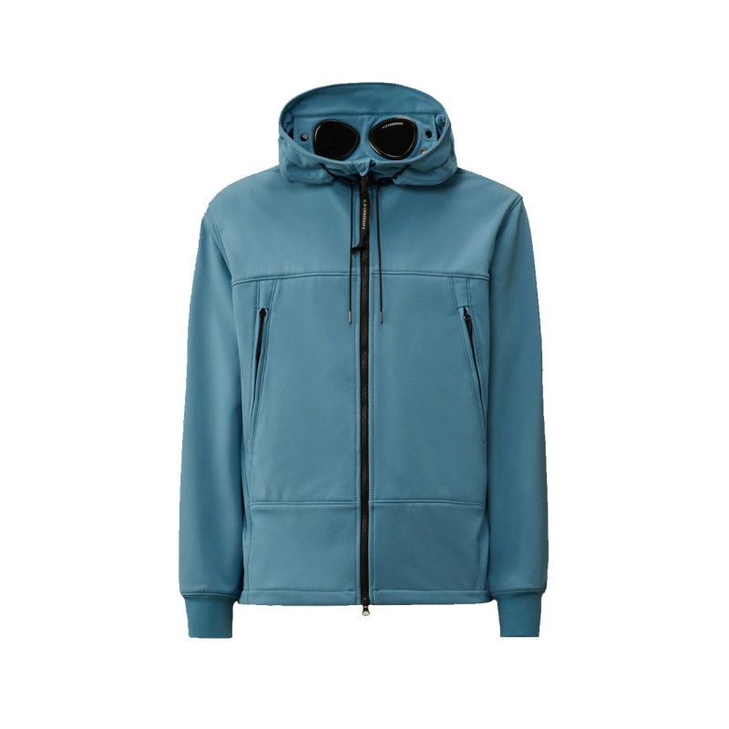 PLUMIFERO C.P COMPANY SHELL HOODED AZUL OCEANO - 