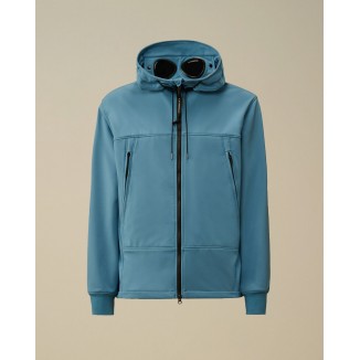 PLUMIFERO C.P COMPANY SHELL HOODED AZUL OCEANO - 