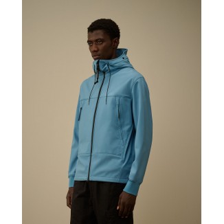 PLUMIFERO C.P COMPANY SHELL HOODED AZUL OCEANO - 
