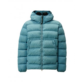 PLUMIFERO C.P COMPANY SHELL HOODED AZUL OCEANO -