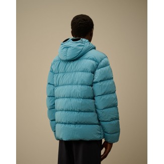 PLUMIFERO C.P COMPANY SHELL HOODED AZUL OCEANO - 