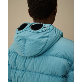 PLUMIFERO C.P COMPANY SHELL HOODED AZUL OCEANO - 
