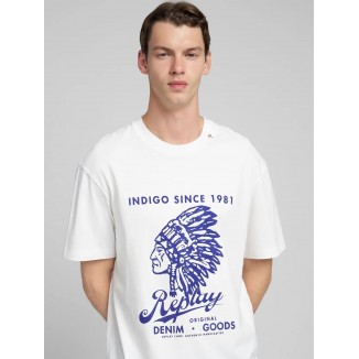 CAMISETA REPLAY ALGODON ESTAMPADO DENIM GOODS - 
