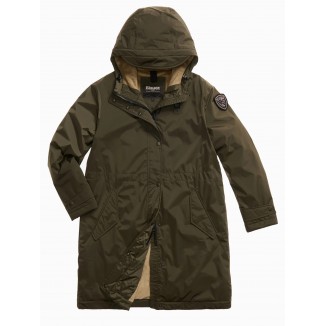PARKA BLAUER CON INTERNO IN ECO PELLE PAYNE VERDE - 