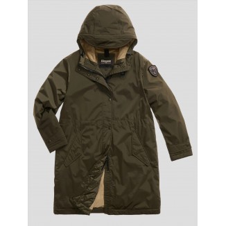 PARKA BLAUER CON INTERNO IN ECO PELLE PAYNE VERDE
