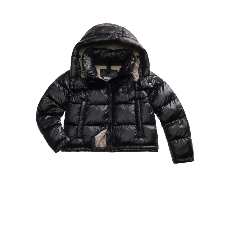 PIUMINO BLAUER MICRO RIPS GLORIA IN NERO - PIUMINO BLAUER MICRO RIPS GLORIA IN NERO -